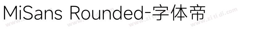 MiSans Rounded字体转换